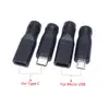 5V DC 5.5*2.1 Power Jack To Micro USB/ Type C Female DC 5.5mmx2.1mm Power Connector Adapter ► Photo 1/6