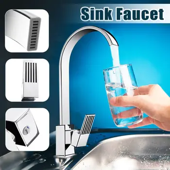 

Kitchen Faucets Stainless Steel Kitchen Mixer Single Handle Bathroom Faucet Mixer Sink Tap Kitchen Faucet + Water Pipes