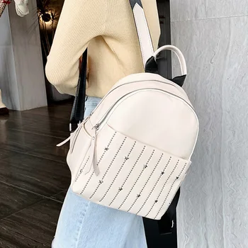 

2020 New Fashion Pu Women's Large Capacity Casual Backpack