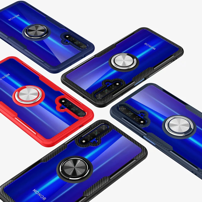Прозрачный чехол для телефона huawei Nova 5 T, чехол из прозрачного поликарбоната+ углеродного волокна, полное защитное кольцо, чехол для huawei Nova 5, чехол