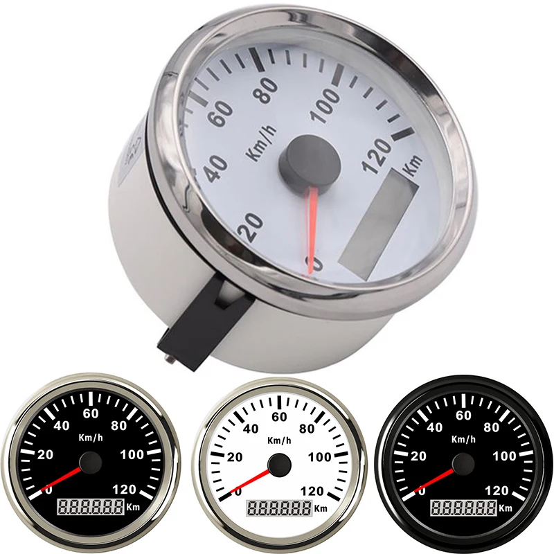 

85mm GPS Speedometer Waterproof Universal 120 km/h Red Backlight tuning auto tachometer for bmw e46 motorcycle yacht boat moto