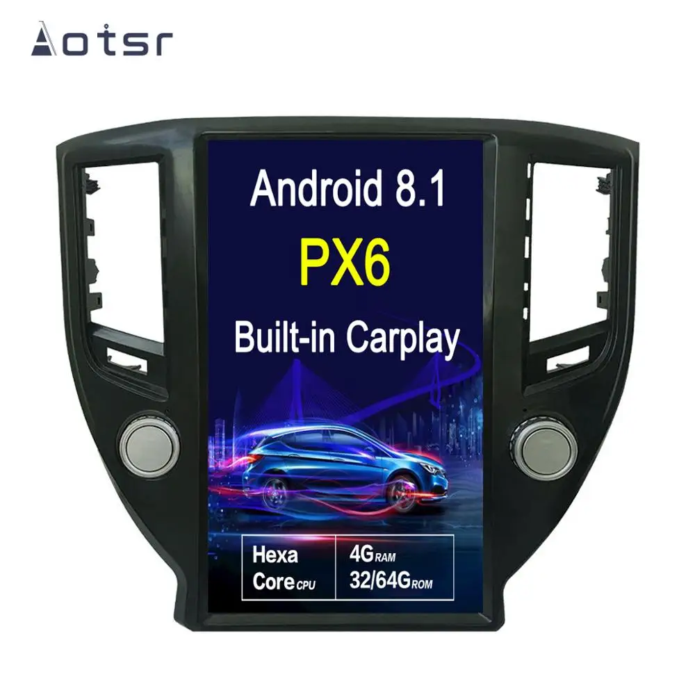 AOTSR 13,6 дюймов Android 8,1 Tesla стиль HD экран Автомобильный gps-навигатор для TOYOTA CROWN 14th головное устройство мультимедийный плеер