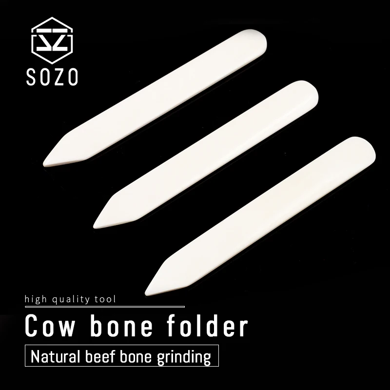 SOZO натуральная коровья кость папка 100% бычья папки для кожаного формования и