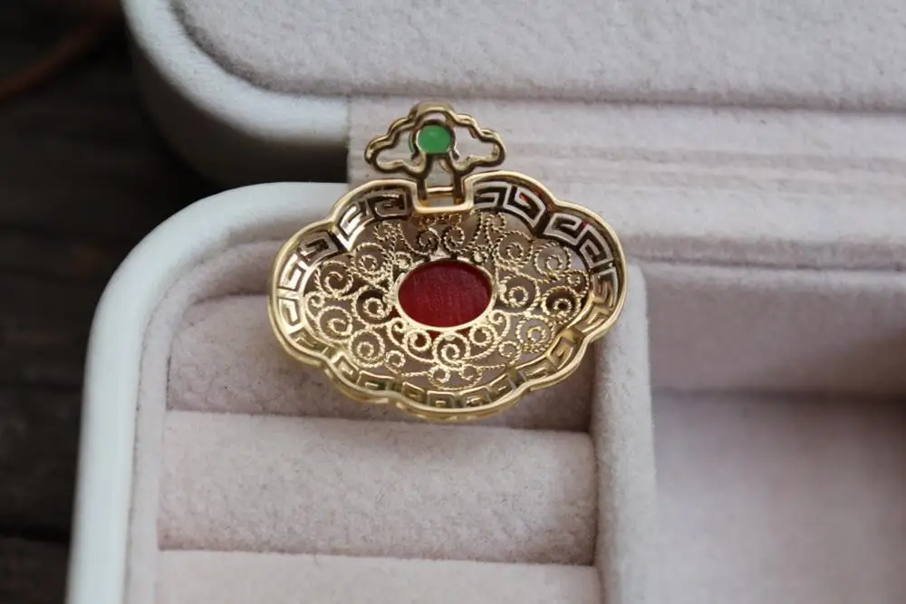 Настоящие хорошие драгоценности 18K золото AU750 G18K натуральный Aka красные украшения коралловые Подвески Золотой бриллиантовый кулон ожерелья из драгоценных камней для женщин