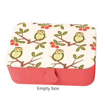 1pcs Домашняя коробка для хранения Швейных нитей, пустая коробка, тканевая ручная коробка для хранения ювелирных изделий, игла для стежка, коробка для хранения, отделочная коробка - Цвет: 1pcs