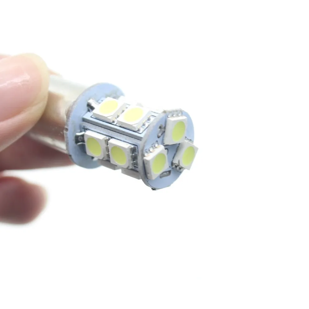 Автомобильный Стайлинг 10 шт. 13SMD BA15S 1156 5050 Автомобильный светодиодный задний светильник
