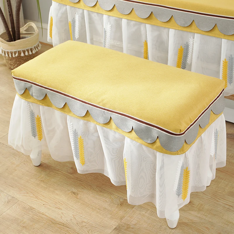 Lace Frill 88 Keys Electric Piano Cover Keyboard Cover Dustproof Piano Bench