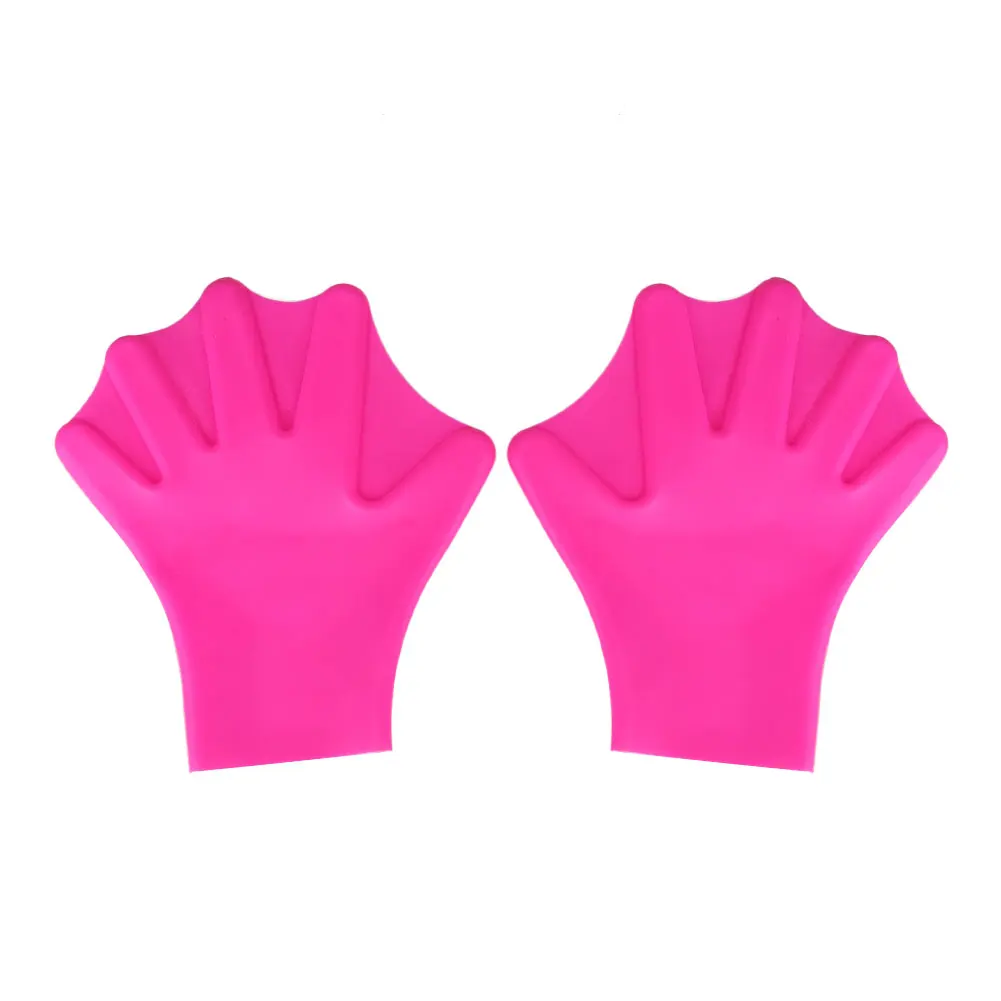 1 пара пальчиковые перчатки-плавники для ручного обучения весло для ладони спортивные аксессуары для плавания - Цвет: Red