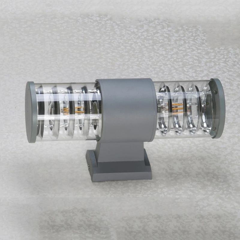 Up and Down Lighting Aluminum E27 Wall Light Outdoor Porch Light Black/Gray Waterproof Garden Wall Lamp 4