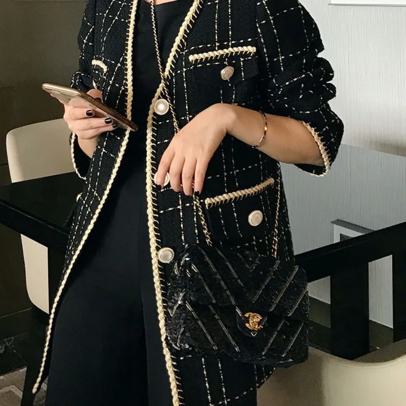 Черный темперамент свободные шикарные Casaco Feminino одежда Manteau Femme Hiver готические шамарры De Mujer длинное зимнее пальто для женщин
