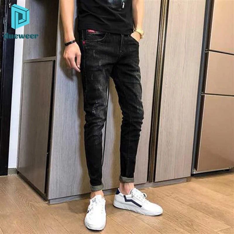 DUEWEER Skinny Jeans Men's Spring New 
