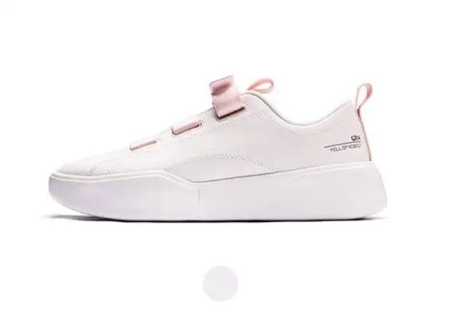 Модные женские кроссовки на толстой подошве Xiaomi; легкая и мягкая спортивная обувь для отдыха - Цвет: white 35