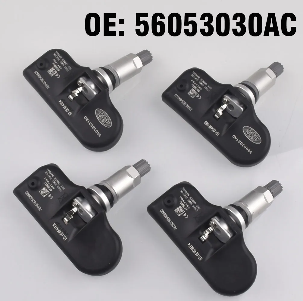 4 шт. Автомобильный датчик контроля давления в шинах TPMS 56053030AC 315 МГц для Chrysler 200 300 Dodge caliber Caravan Magnum зарядное устройство