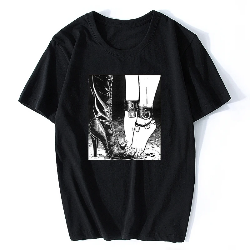 

Vaporwave Aesthetic Japan Otaku Skate 2020 Summer Junji Ito T Shirt Men Hip Hop Men/Male Anime Terror T-Shirts Casual