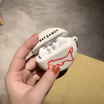 

For huawei Freebuds 3 Case fox cartoon penguin funny cute keyring silicone headphone Case for huawei Freebuds3 Freebuds 3 Pro