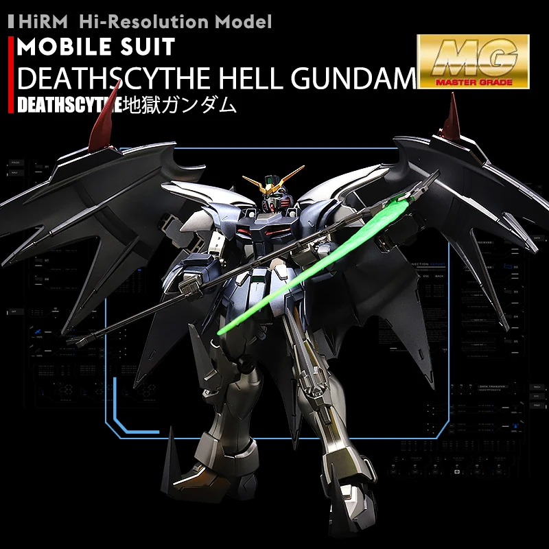 BANDAI MG 1/100 XXXG-01D2 Gundam D-Hell Custom Deathscythe Hell Гальваническая металлическая цветная