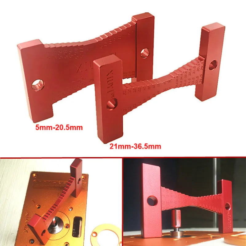 

2Pcs High Precision Height Gauge Ruler Woodworking Router Table Electric Circular Saw Engraving Machine Measuring Tool