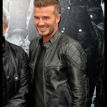 Натуральная кожаная мужская куртка, модная Натуральная козья кожа, коровья кожа, мотоциклетная куртка, повседневная кожаная мужская черная тонкая куртка