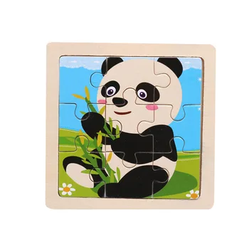 

9Pcs Baby Cartoon Animal Puzzle Toys 3D Animal Puzzle Baby Toys Puzzle Wood Jigsaw Baby Educational Learning Toys