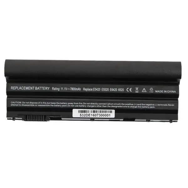 

9-Cell 11.1V 7800mAh Laptop Battery for Dell Latitude E5420 E5520 6520 T54FJ 8858X Black