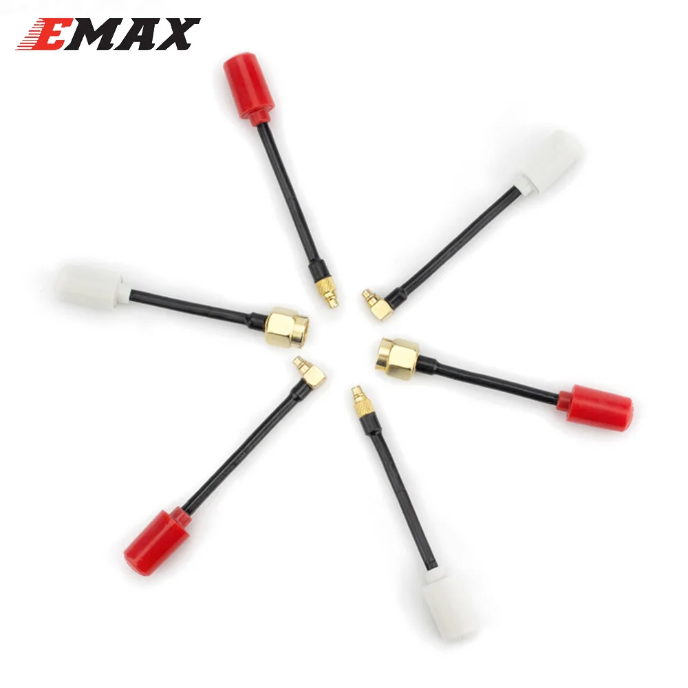 Emax Nano FPV антенна 5,8G RHCP/LHCP 50 мм SMA/MMCX/Angle MMCX Прямая Для RC FPV гоночный Дрон комплект аксессуары