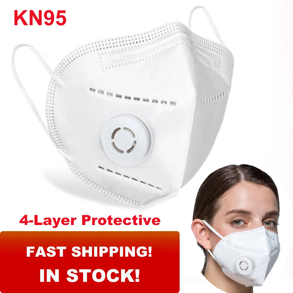

15Pcs KN95 Mouth Mask Anti Bacterial Anti Dust N95 Mask 4-Layer Protective Filtration PM2.5 Dustproof KN95 Face Mask Health Care