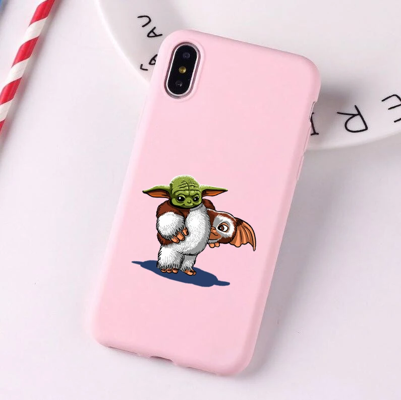 Baby yoda meme милый мягкий силиконовый цветной чехол для телефона, чехол для apple iPhone 6 6s 7 8 Plus X XR XS 11 Pro Max