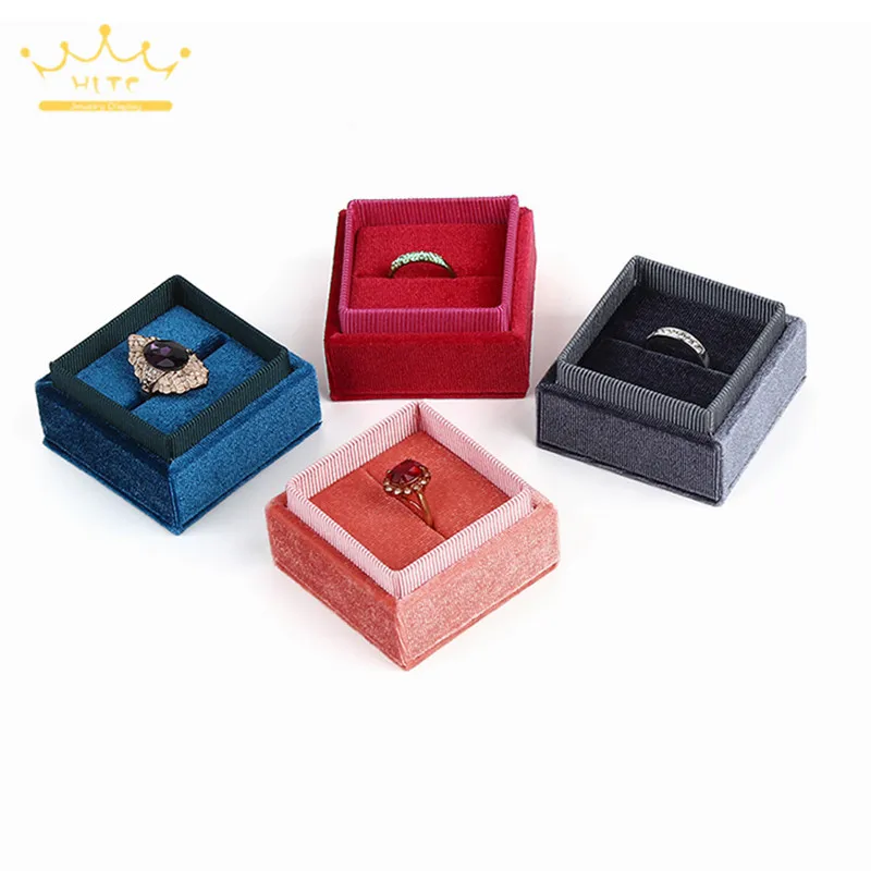 Вельветовая шкатулка для ювелирных изделий, высокое качество, креативная Подарочная коробка для кольца, ожерелья, кольца, подвеска, упаковочная коробка, бархатный контейнер