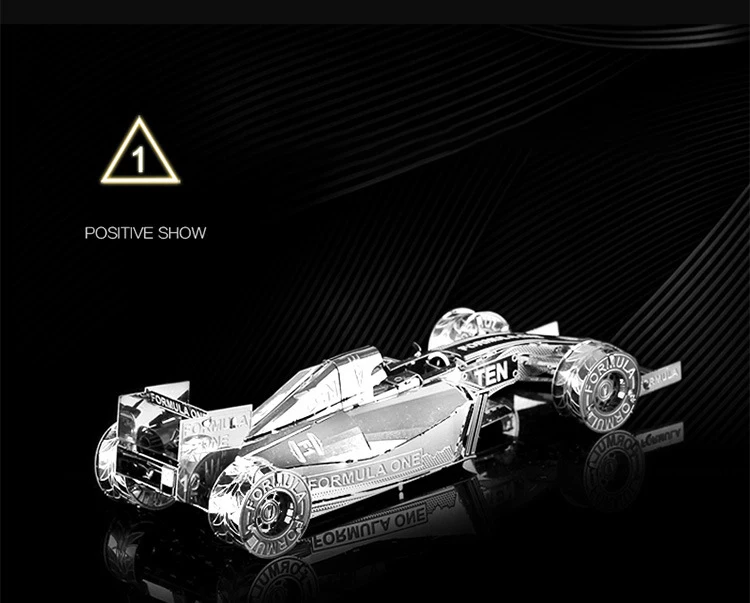 3D головоломка металлическая модель комплект F1 гоночный автомобиль Voiture Сборка DIY лазерная резка коллекция игрушек сборные модели пазлов игрушки для взрослых