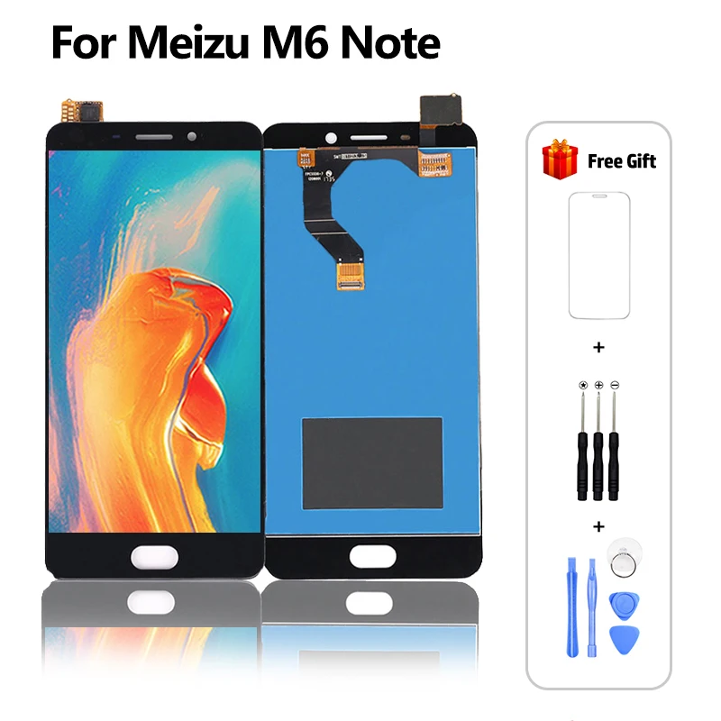 ЖК дисплей с сенсорным дигитайзером в сборе для Meizu M6 Note Ремонт экрана 5 дюйма