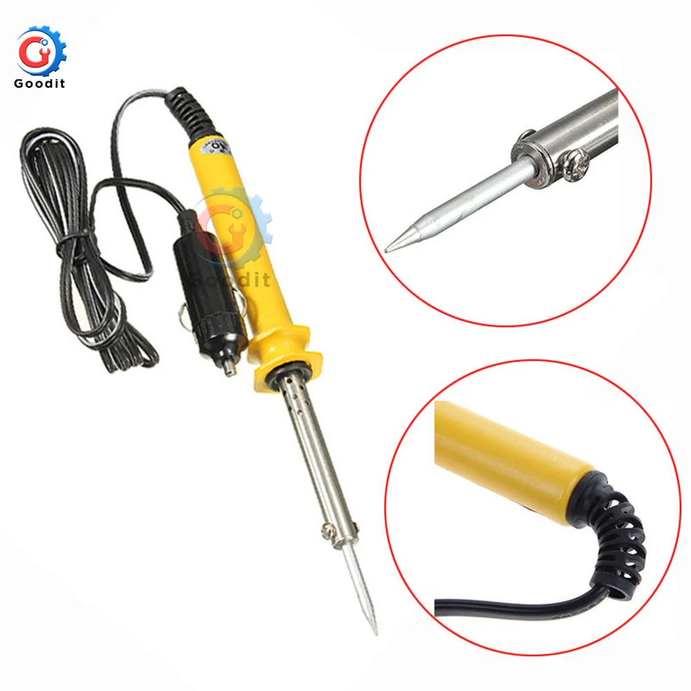 

DC 12V 30W Electric Soldering Iron+Lighter Socket Auto Car Solder Repair Tools