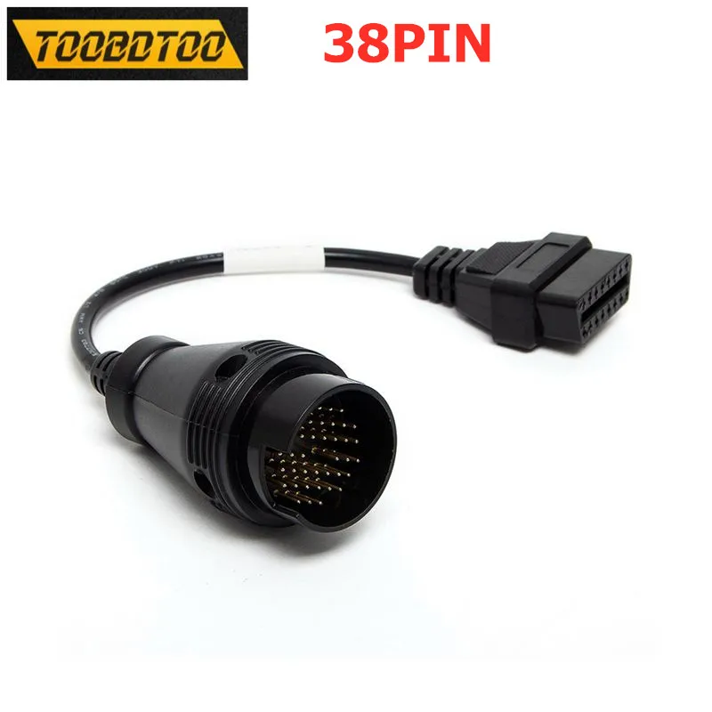 

For IVECO 38PIN OBD OBD2 Car Connector Cable 38 PIN For IVECO to OBD2 16Pin Female Car Diagnostic Cable Heavy Duty For Trucks