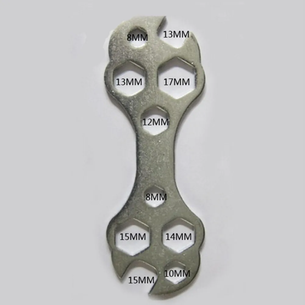 Многофункциональный портативный ключ 8-15 мм шестигранный гаечный ключ ремонт велосипедов ручные инструменты Прочная сталь herramientas bicicleta 70 г 15*5 см