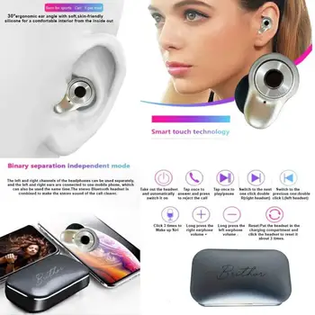 

3 Colors TWS In Ear Fitness Earbuds Bluetooth 5.0 Wireless Sport Earphones HiFi Stereo For iPhone Xiaomi Huawei Samsung