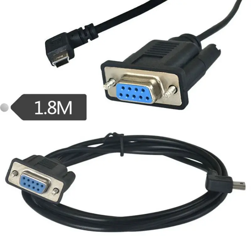 

Mini USB 2.0 Male to RS232 DB9 9 Pin Female Adapter Entension Lead Cable 6Ft
