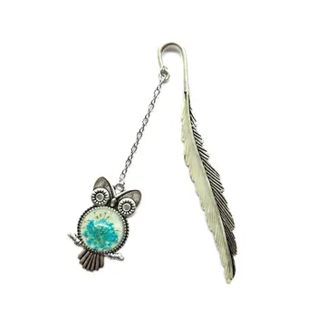 

New Arrival Luminous Owl Bookmark Creative Mermaid Tail Retro Metal Book Marks For Girls Gift School Supplies Novelty Stationery