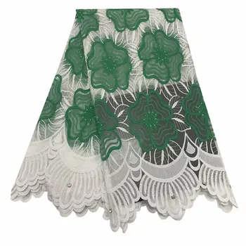 

5 yards Emerald green very soft unique African Swiss tulle lace Nigerian French lace fabric high quality You will like hot Sale