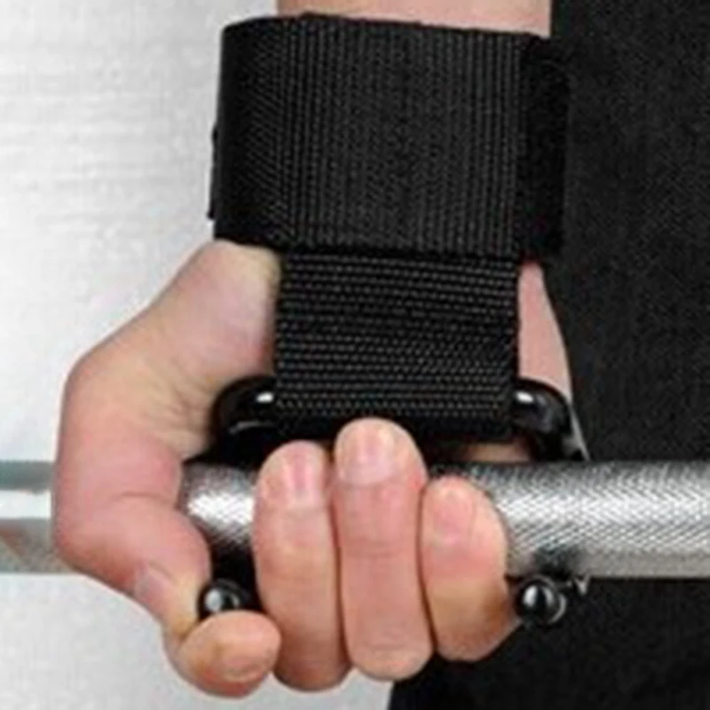 

Adjustable Double Hooks Double Barbells Dumbbell Horizontal Bar Weightlifting Dead Lifting Chin Up Wrist Straps Support