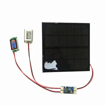 

6V 3W Solar panel with Solar min battery charger with battery display DIY KIT PH 2.0 Cable