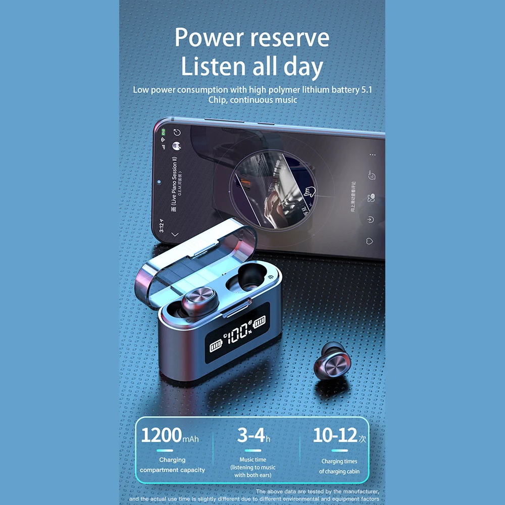 Новый 9D Hi Fi Bluetooth 5 0 CVC8.0 Шум снижение стерео Беспроводной наушники вкладыши TWS
