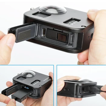 

Protective Cage Black With Lens Cap Housing Shell Anti Fall Cover Durable Aluminum Alloy Case Frame Waterproof For GoPro Max