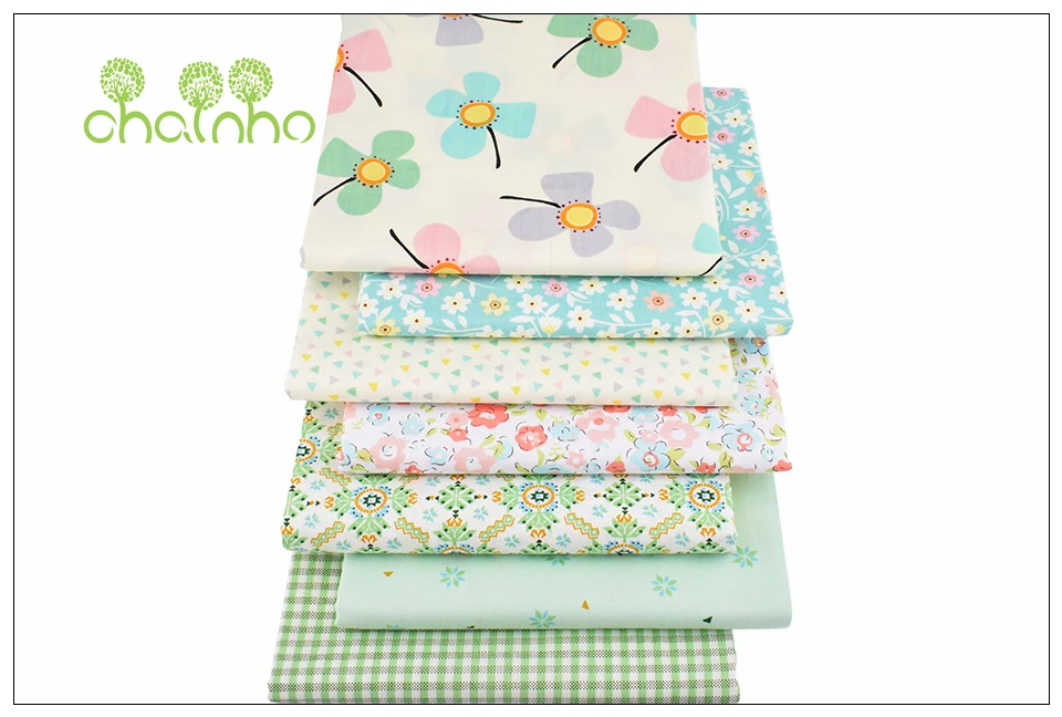 Chainho, Цветочная серия, саржевая хлопковая ткань с принтом, Лоскутная Одежда для рукоделия, швейная стеганая одежда для малышей и детей, материал постельного белья