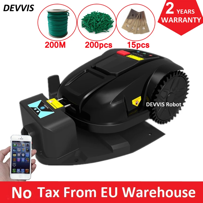 Самая дешевая умная газонокосилка E1800S, садовая газонокосилка с литий-ионным аккумулятором 2,2 Ач, водонепроницаемое зарядное устройство Самая дешевая умная газонокосилка E1800S, садовая газонокосилка с литий-ионным аккумулятором 2,2 Ач, водонепроницаемое зарядное устройство