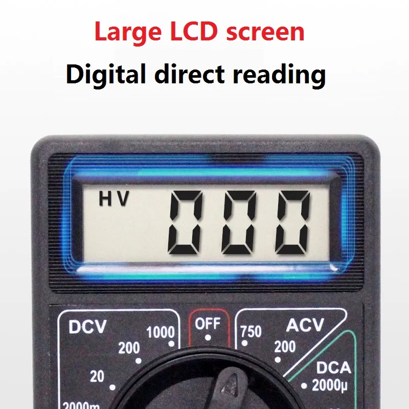 DT830D Mini Digital Multimeter With Buzzer DC AC Ammeter Power Voltmeter Voltage Ampere Ohm Tester LCD Meter Test Multimeter Pen