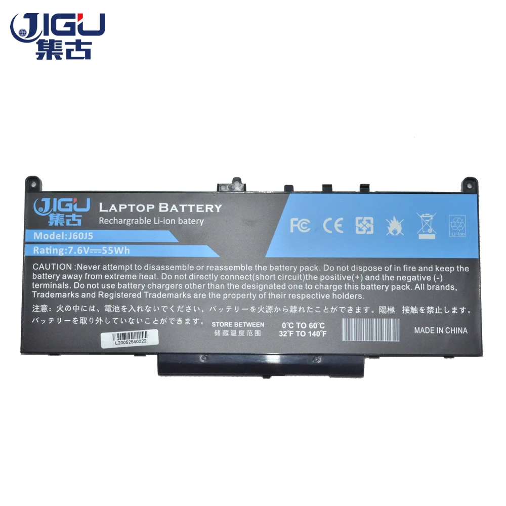 JIGU для Dell J60J5 0MC34Y 451-BBSY MC34Y NJJ2H 242WD 1W2Y2 Аккумулятор ноутбука Latitude 12-E7270 12-E7470 14-E7470 6