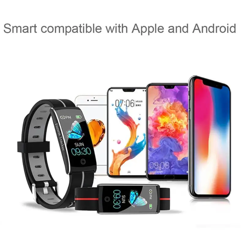 VODOOL F10C Bluetooth умный Браслет IP68 водонепроницаемый смарт-браслет для iOS 8,0 или Android 4,4 выше