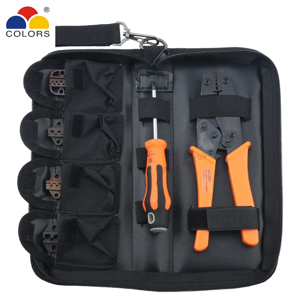 Crimping Pliers Kit Tube Bootlace Ferrules DuPont Conventional Plug Non Insulated Bare Terminal Replace Jaws Set Hand Tools | Инструменты