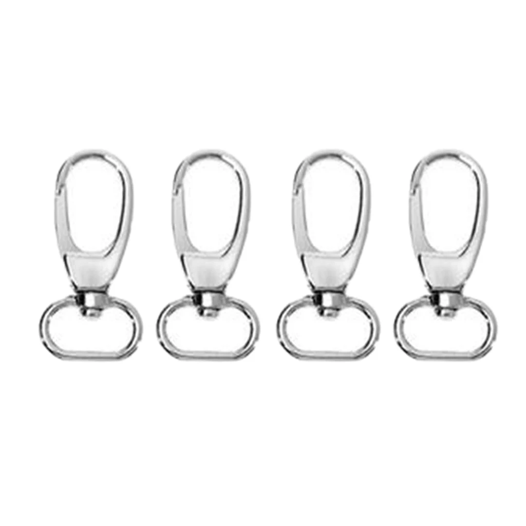 4Pcs Classic Trigger Snap Hooks Swivel Lobster Claw Clasps Purse Landyard Clip for Bags, Keychain, Straps Leather
