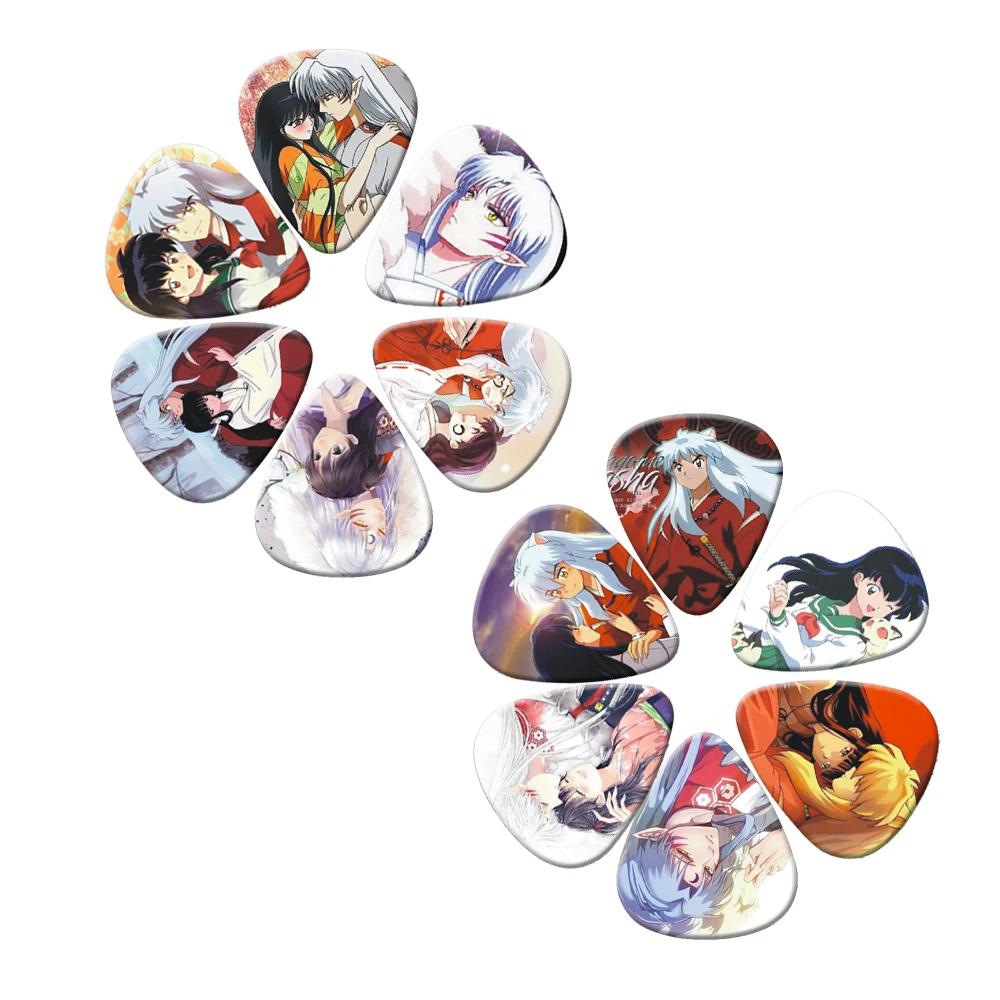 Guitar Picks 10PCS 1.0mm 0.71mm 0.46mm Two Side Pick Instruments DIY Mix Pick Accessories