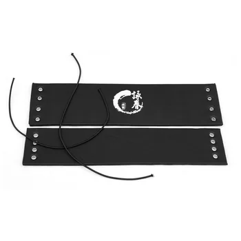 

2pcs Exercise Equipment Professional Durable Chinese Wooden Dummy Cover Hands Martial Arts Protective Pad Elastic Band Wing Chun